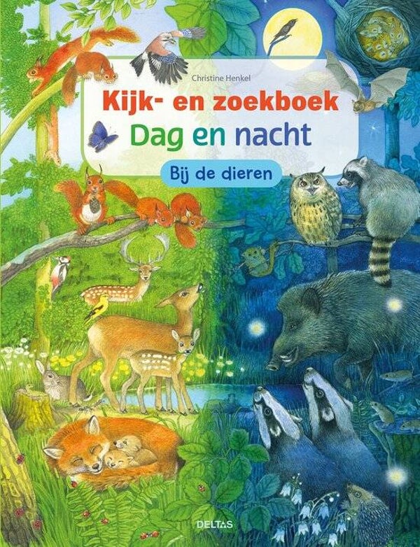 Kijk- en zoekboek - Dag en nacht  Bij de dieren