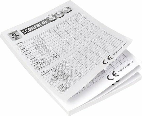Longfield Games Yahtzee Scoreblok - 100 Vellen Dobbelspel