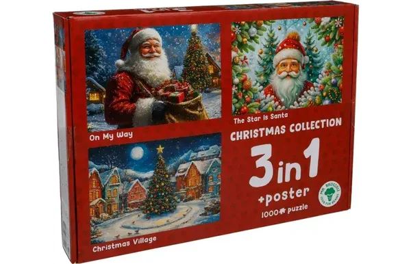 Puzzel Xms Christmas Collection 3x1000