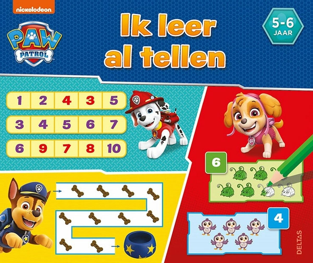 Paw Patrol Ik leer al tellen  5-6 jaar