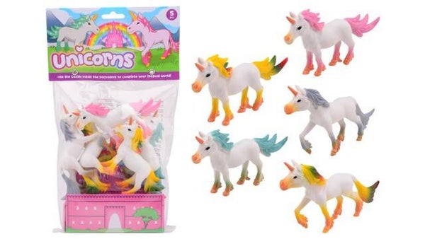 Eenhoorns 5 stuks in zak