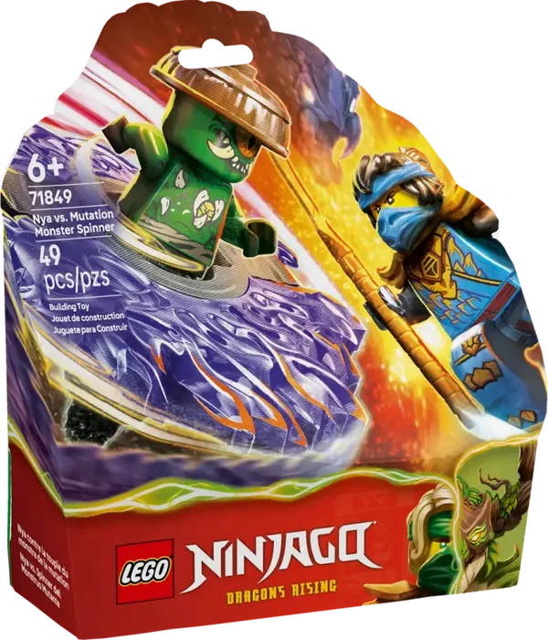 Lego Ninjago Nya vs. mutatiemonster in spinner 71849