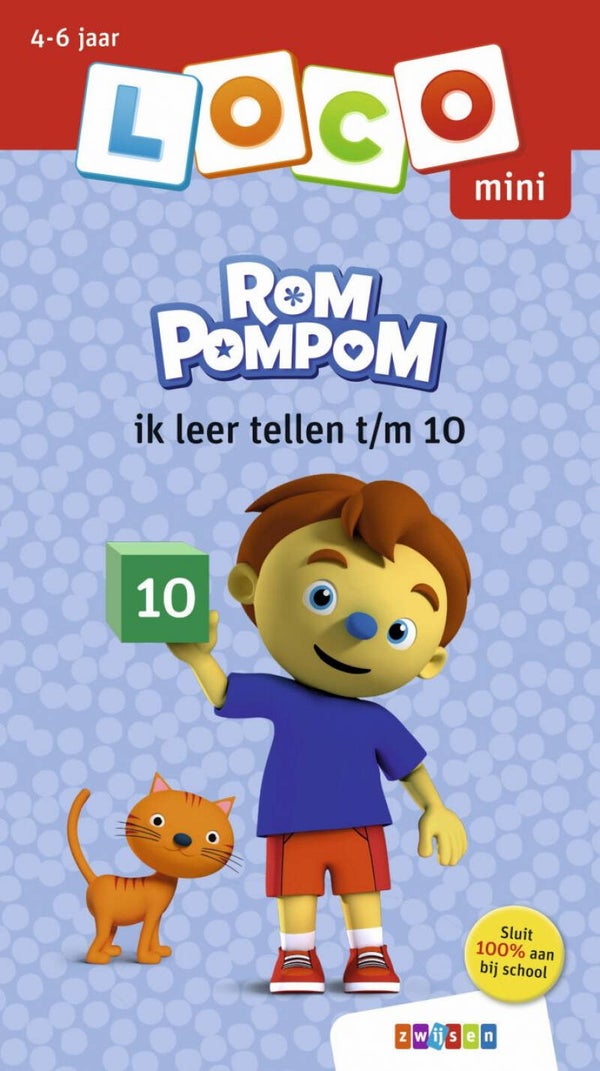 Oefenboekje Loco Mini - Rompompom ik leer tellen t/m 10