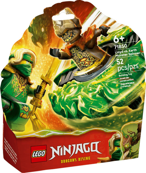 Lego Ninjago Lloyd vs. aardemonster in spinner 71850