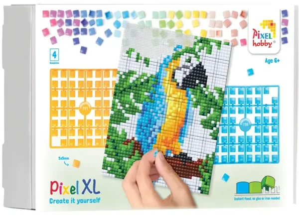 Pixel XL set met 4 basisplaten - Papegaai