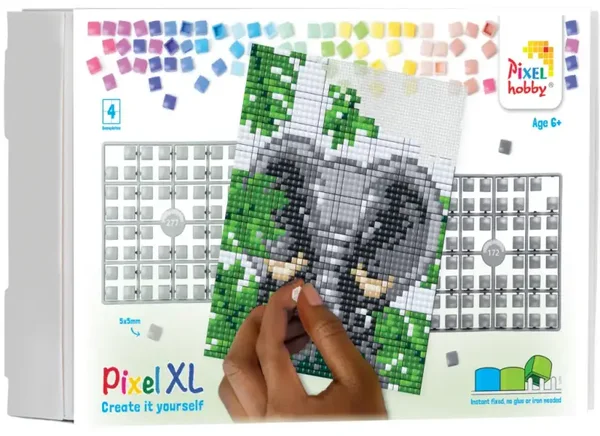 Pixel XL set met 4 basisplaten - Olifant