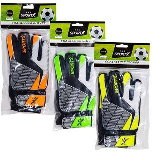 SPORTX KEEPERHANDSCHOENEN MAAT 6 ASS.