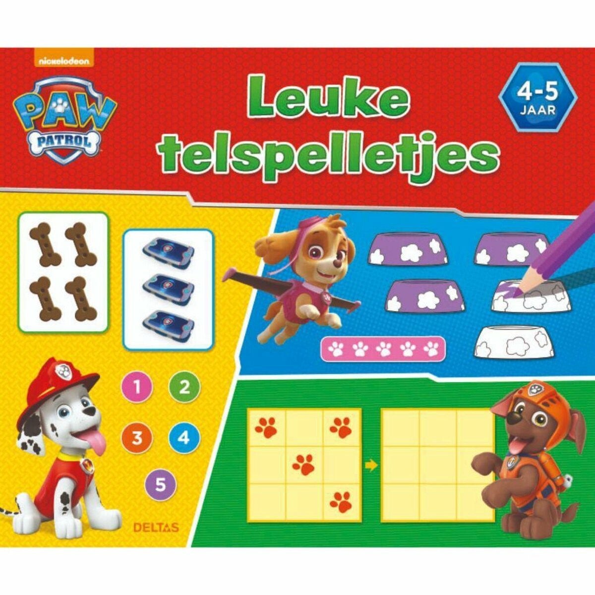 PAW Patrol Leuke Telspelletjes  4-5 Jaar