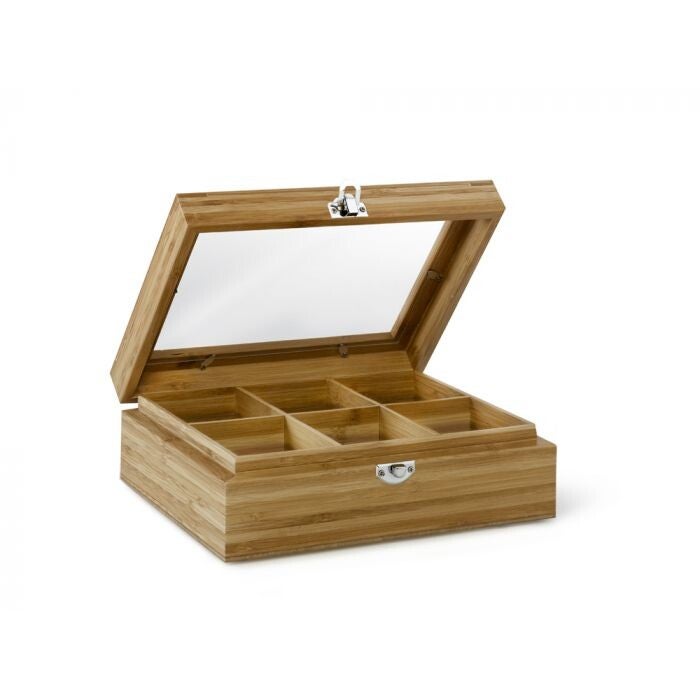Bredemeijer Theedoos 6-vaks met venster Bamboe