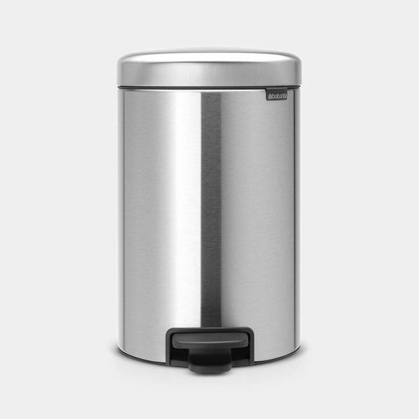 Brabantia Newicon Pedaalemmer 12 liter  Matt Steel fingerprint