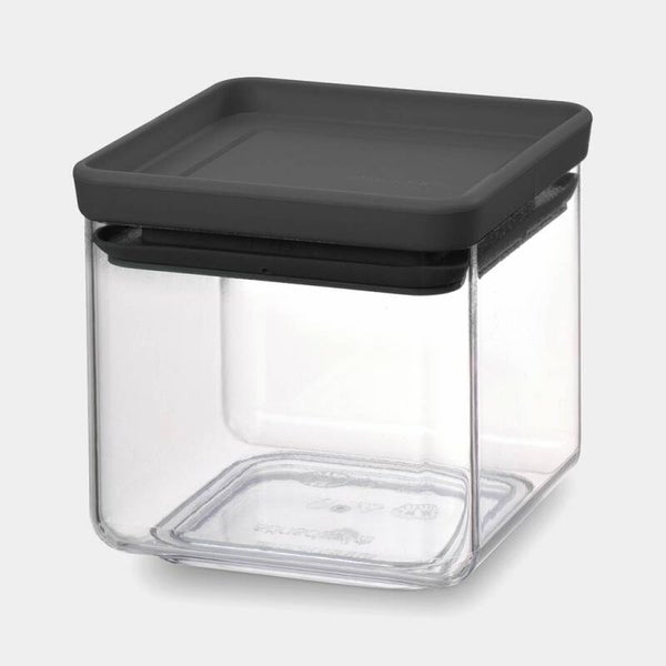 Brabantia Voorraadbus Vierkant 0,7 liter  TASTY+  Dark Grey