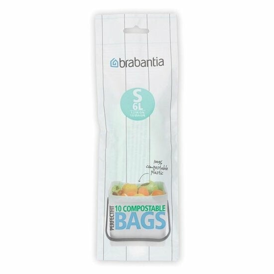 Brabantia Perfect Fit Compostable Afvalzakken 6 Liter - S