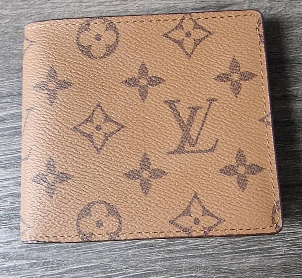 L.V Light Brown Flower Wallet
