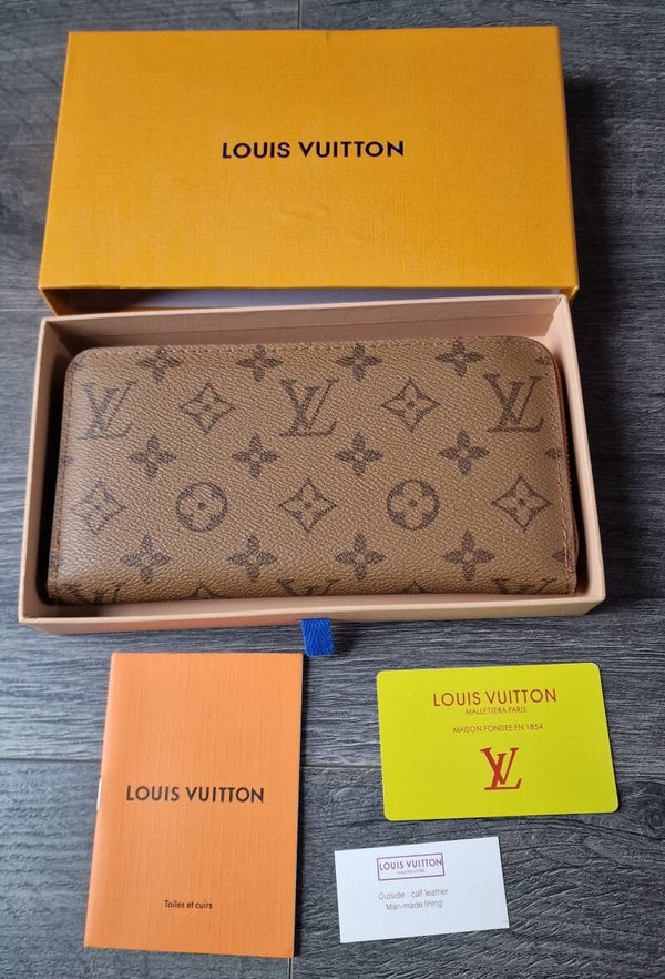 LV Light Brown Flower Purse
