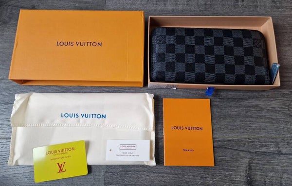 LV Black Chequered Purse