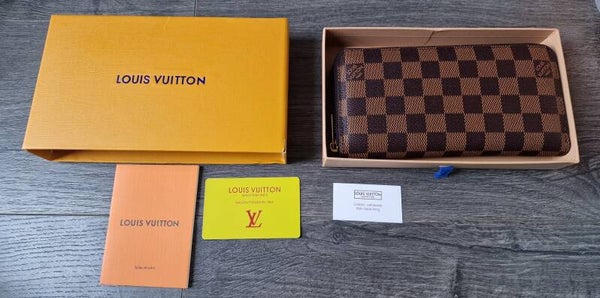 LV Brown Chequered Purse