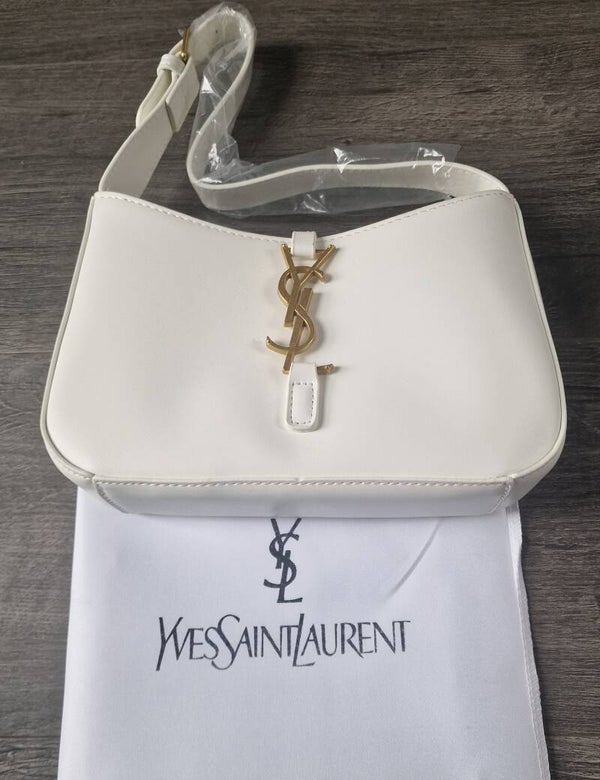 YSL White Evening Bag