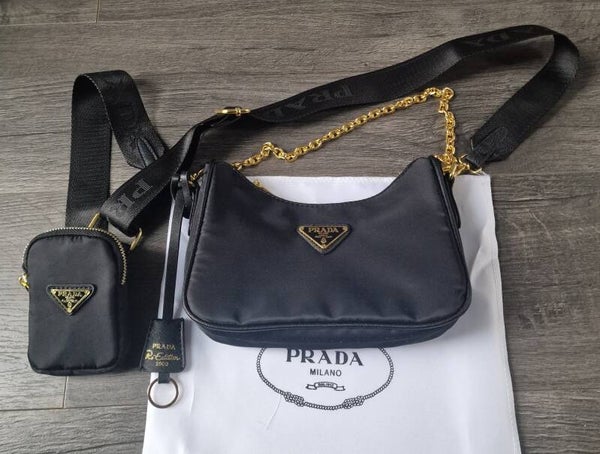 Prada 2 Piece Bag Set