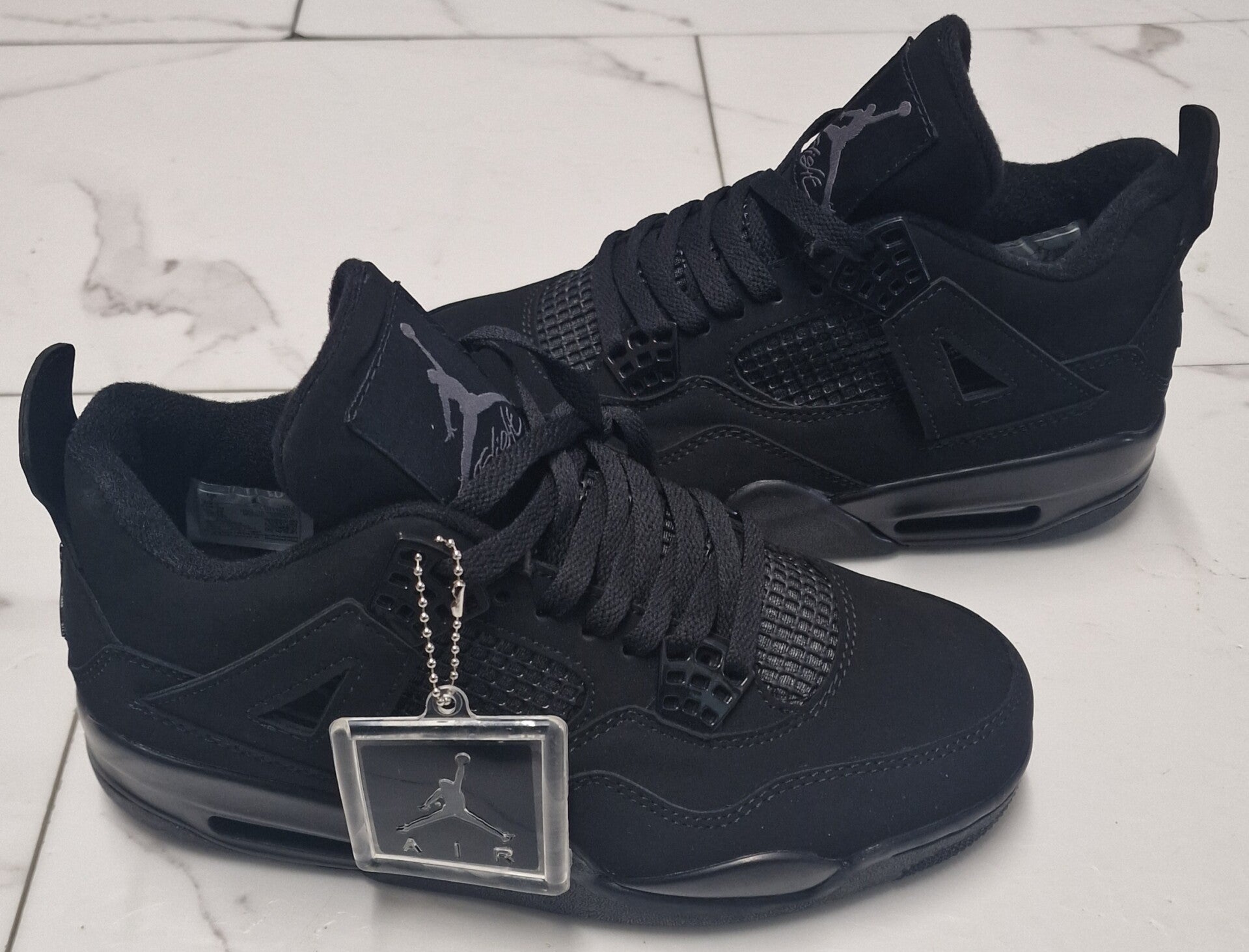 Air Jordan Retro 4 Trainers - Black