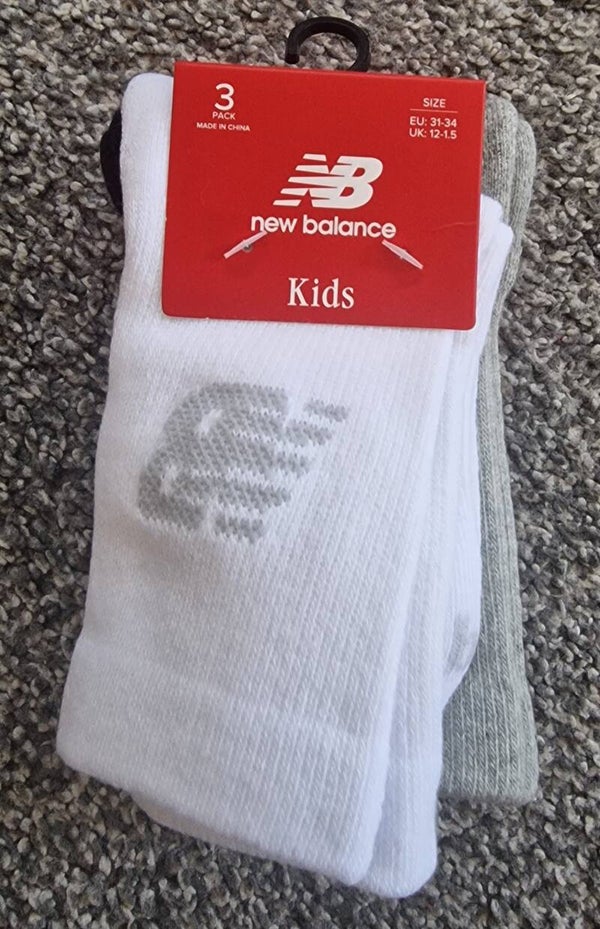New Balance Junior Socks - 3 Pack