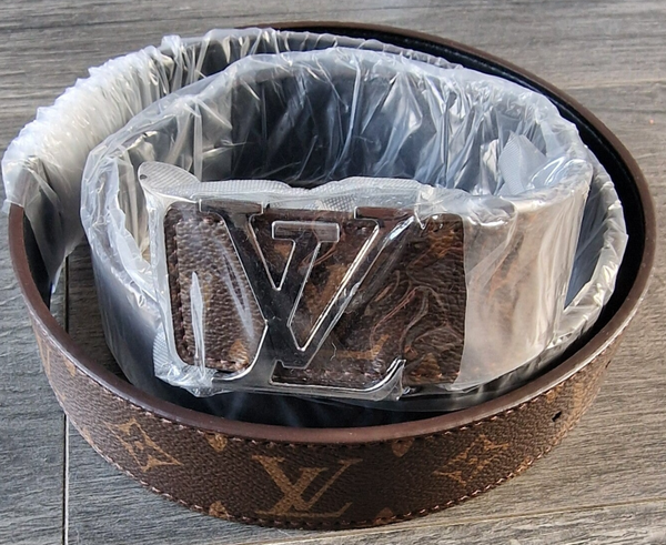 LV Brown Flower Belt