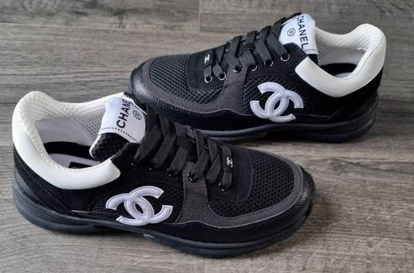 Chanel Black Trainers