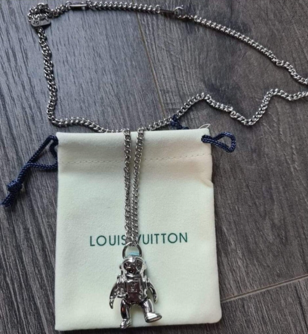 L.V Astronaut Necklace
