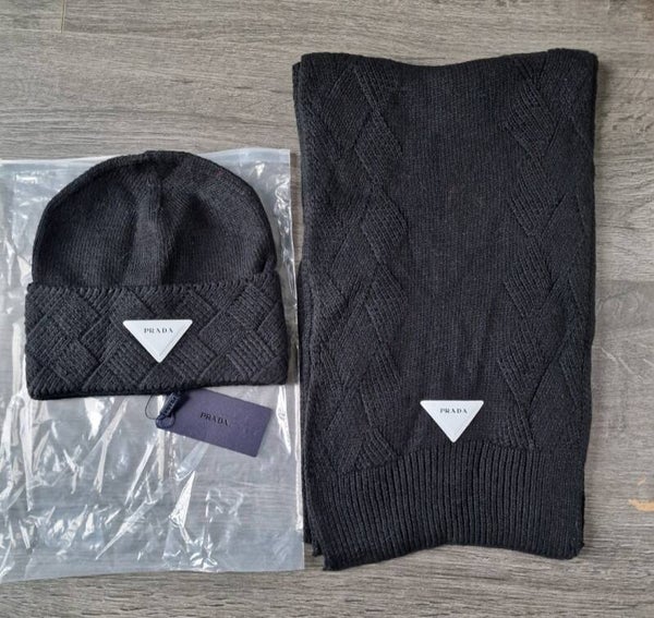 Prada Hat & Scarf Set