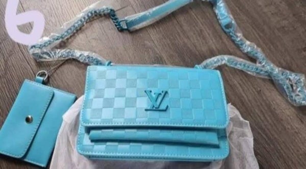 LV  Blue Crossbody Bag