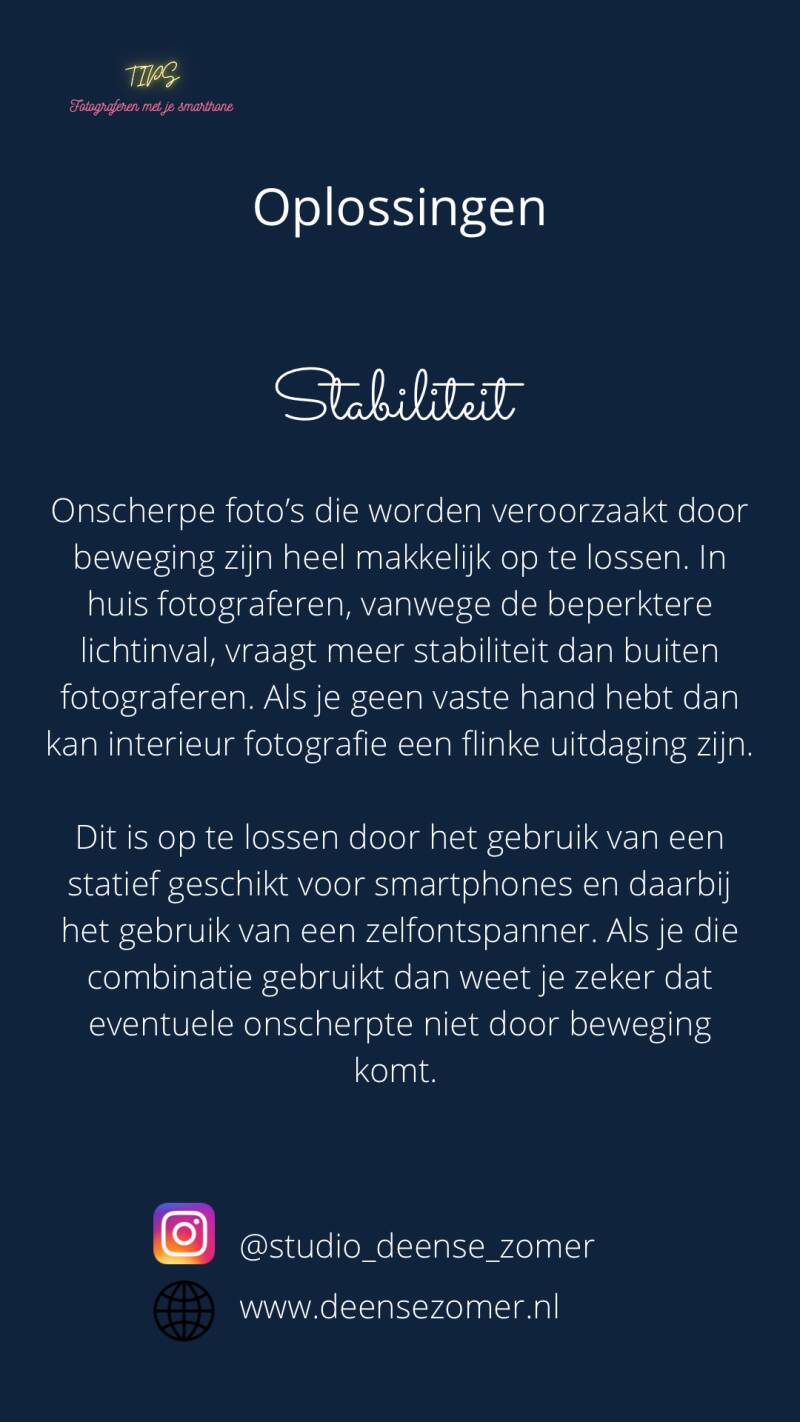 Hoe voorkom je onscherpe foto's?