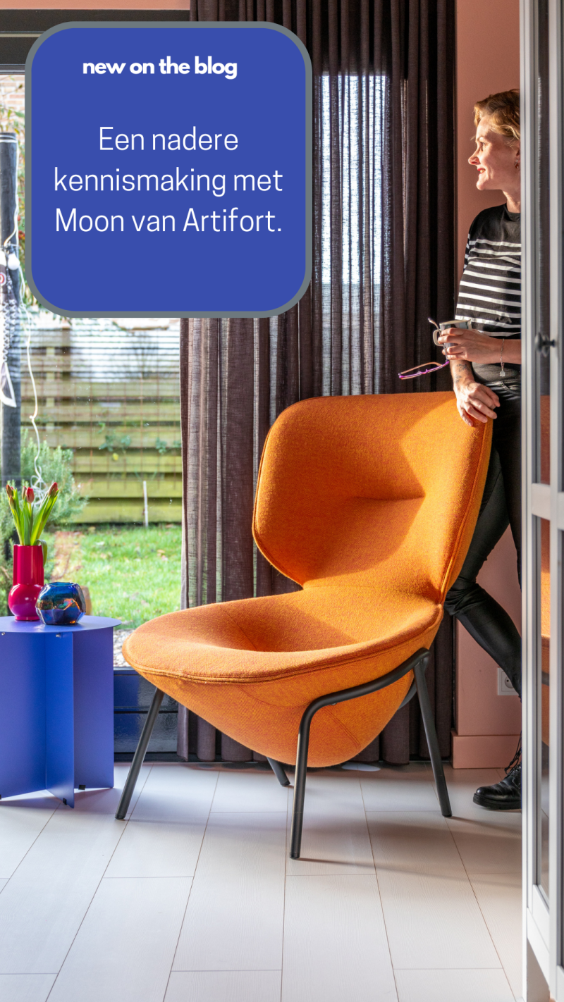 Een nadere kennismaking met Moon. Een nieuwe design fauteuil in de Artifort collectie!