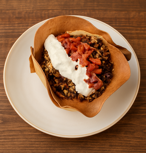 Goed Lekker makkelijk eten burrito mexicaans taco bowl met gehakt mengsel lekker makkelijk snel thuiskok koken liefde voor eten