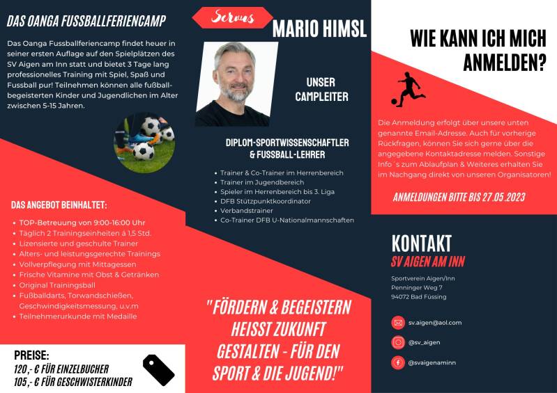 Fußballschule Passau Passauer Fußballschule Angebot