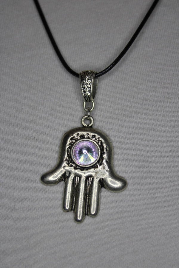 Hand Met Diamant - Ketting