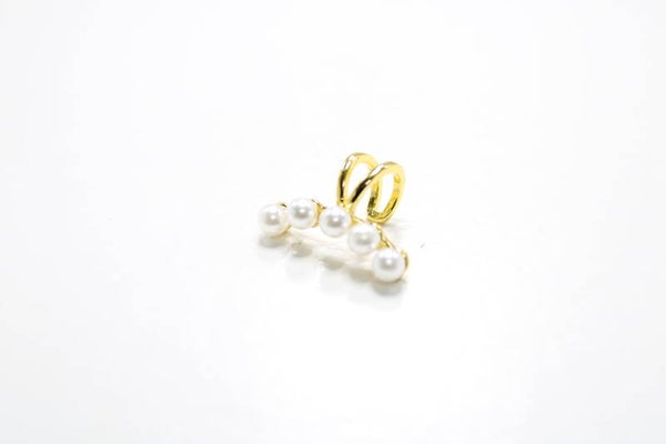 Goud Met Parels - Earcuff