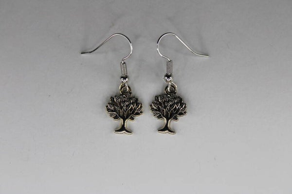 Kleine Zilveren Boom - Oorbellen