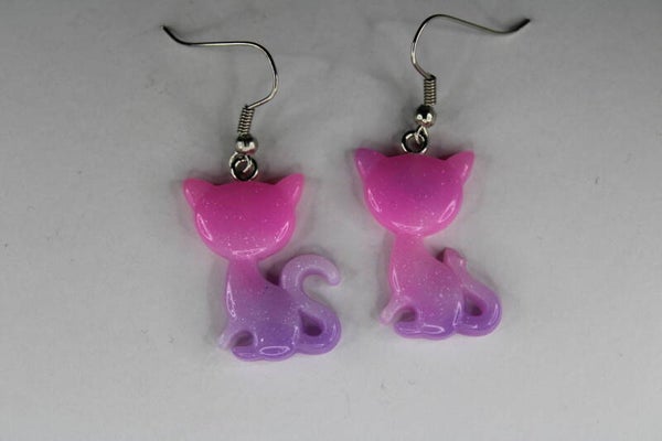 Kat Silhouette Divers - Oorbellen