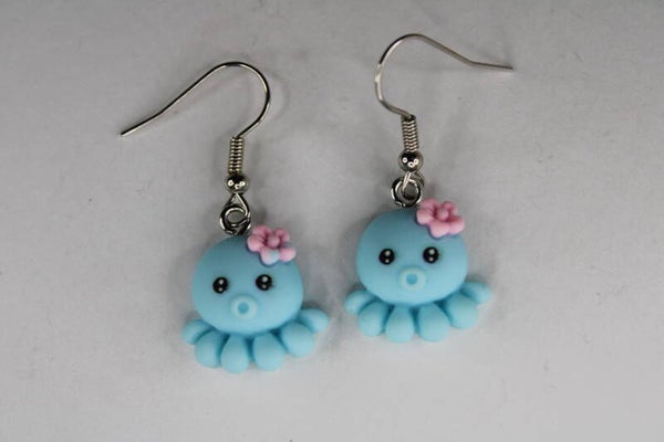 Vrolijke Octopus Divers - Oorbellen