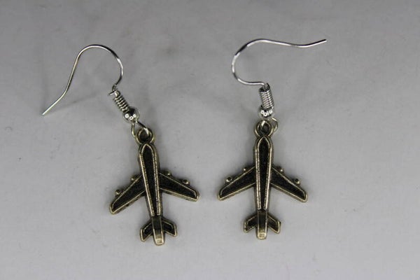 Vliegtuig - Oorbel/Hanger