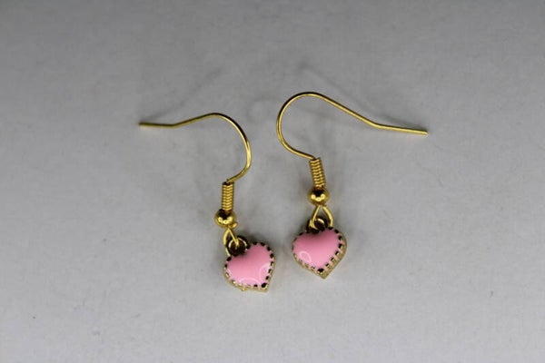 Hartje Met Gouden Omlijsting - Oorbellen