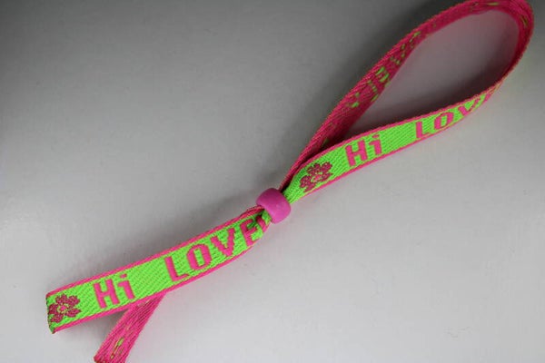 "Hi Love" Neon - Festivalbandje