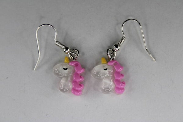 Eenhoorn Met Glitter - Oorbellen