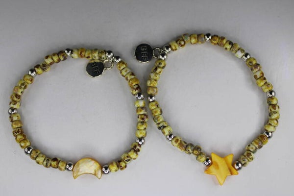 "BFF" Met Maan/Ster - Armband