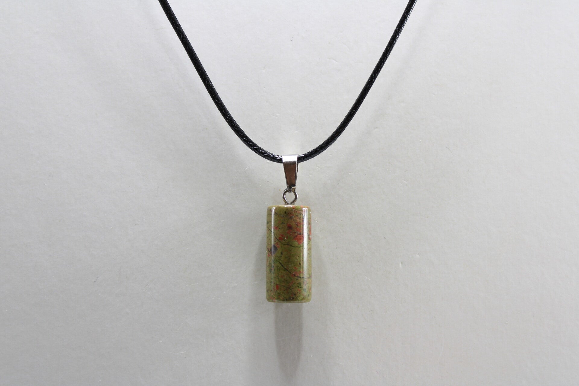 Cilinder Natuurstenen Halsketting -Ketting