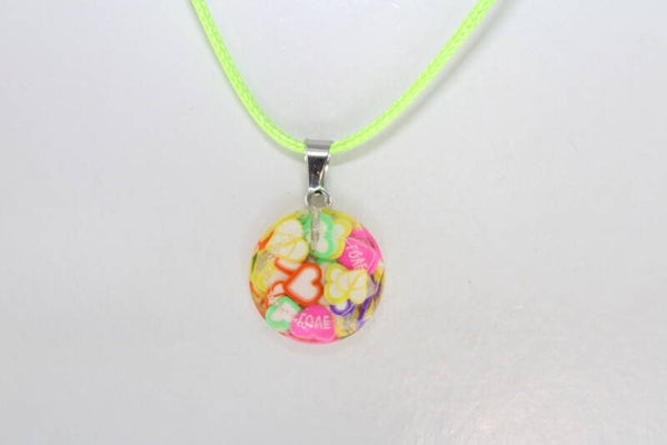 Ronde Gekleurde Bedel Divers - Ketting