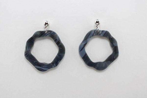 Dream - Jeans Blue Resin - Oorbellen