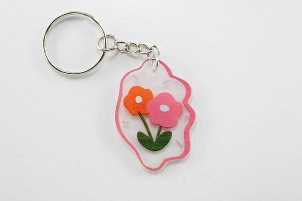 Vrolijke Bloemen Divers - Sleutelhanger