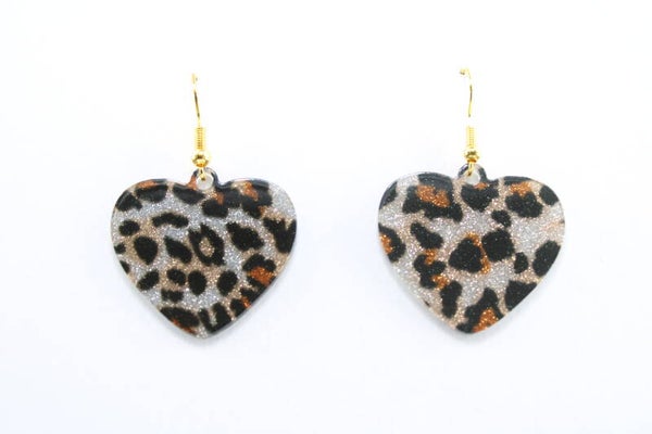Luipaard Hart - Oorbellen