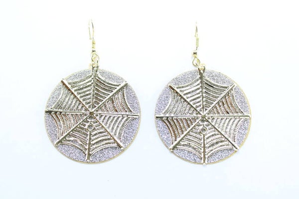 Spinneweb- Oorbellen