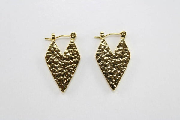 Geometrische V Creolen - Oorbellen